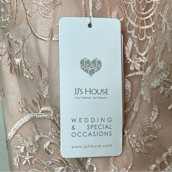 NEW JJs House Dress Bridesmaid Wedding Special Occasions Pearl Pink NWT Size 10 - Picture 4 of 13
